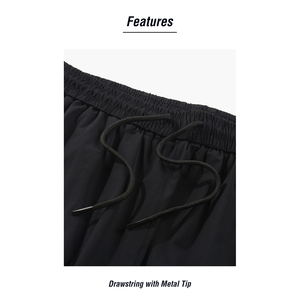 Pantalon décontracté pour homme M&O, séchage rapide, noir, grande taille, taille mi-haute, cordon élastique, respirant, léger, en molleton, S-3XL - Product Image 6