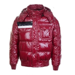 Blouson long matelassé éco-responsable pour homme, en toile enduite tendance, coupe confortable, respirant, hiver, logo frontal, taille XS - Product Image 6