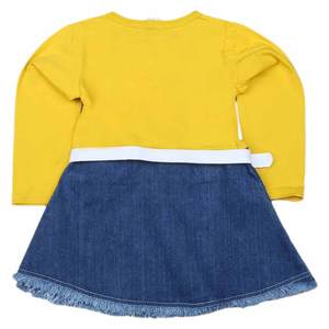 Robe à manches longues pour filles - Jaune - Product Image 4