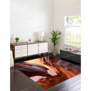 Tapis de photographie Antelope Canyon, tapis imprimé avec vue panoramique, tapis en chenille - Product Image 4