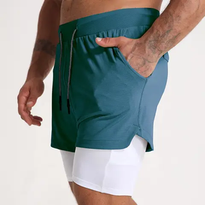 Bermudas deportivas de verano para hombre, pantalones cortos de playa negros informales finos, ropa de sublimación ecológica para hombre - Product Image 1