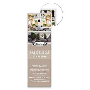 Juego de 4 marcos de plástico blancos para pósteres de 30,5 x 91,5 cm - Product Image 4