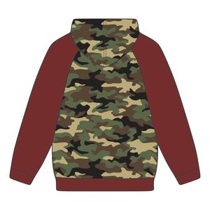 DST Delta Camo Body maniche marrone Raglan felpa con cappuccio in misto cotone greco confraternita abbigliamento divino nove Soror anno di fondazione - Product Image 3