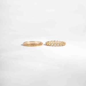 Elegant Vintage Round Cut Cubic Zirconia Diamond 925 Silver Gold Plated Handmade Super Quality Wedding Gift <b>Ladies</b> Ring - Product Image 1