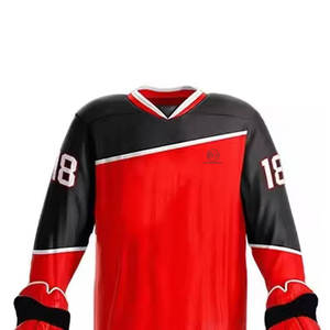 ชุดกีฬาผ้าโพลีเอสเตอร์100% ฮ็อกกี้น้ำแข็งปรับแต่งได้เป็นมิตรต่อสิ่งแวดล้อมผลิตจากโพลีเอสเตอร์ - Product Image 3