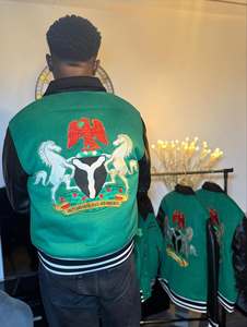 Fall Winter Women Clothes Fashion Embroidery Letterman Jacket Leather Sleeve Crop <b>Top</b> Baseball Jacket Ladies Varsity Jacket <b>Coat</b> - Product Image 3