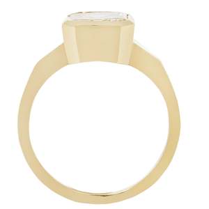 Alta calidad 2.01ct Fancy Natural Yellow Modified Brilliant Cut Square Diamond Ring 18K Yellow Gold Anillo de bodas personalizable - Product Image 4