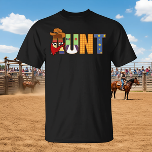T-shirt coordinata per la famiglia Aunt Of The Birthday Western Rodeo Boy - Product Image 3