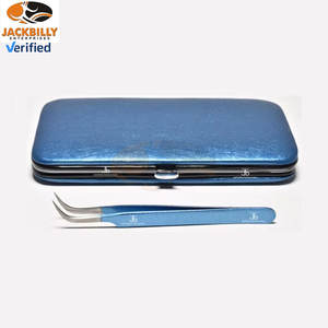 Pince à cils grise de haute qualité JACKBILLY avec emballage de pochette personnalisé disponible dans toutes les tailles et couleurs, extension de cils - Product Image 2