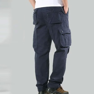 Pantalon de survêtement tactique 100% coton, décontracté, cargo, randonnée, automne, multi-poches, molleton, travail, cargo, lavé, pantalon pour homme - Product Image 5