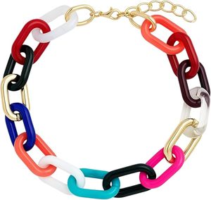 Cadena de Eslabones de Resina Pintada a Mano de Moda para Accesorios de Moda - Joyería DIY Personalizable de Alta Calidad para Pulseras y Collares - Product Image 4