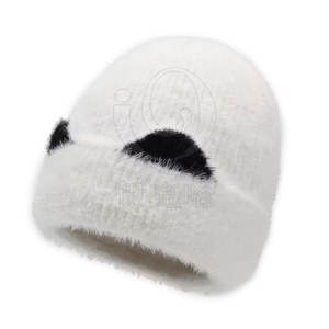 Bonnet en fourrure léger avec tricot confortable et bonnet en fausse fourrure à l'aspect tendance avec tricot respirant et intérieur doux - Product Image 5