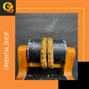 Fournisseurs en vrac Bracelets avec des bracelets à la mode de forme ronde plaqués or 22CT à vendre par les exportateurs indiens - Product Image 5