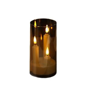 TOOWIN Creative LED Acrylic Glass Candle Three-Head Electronic Candle <b>Lamp</b> Wedding Candlestick <b>Lamp</b> - Product Image 5