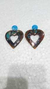 Pendientes de borla trenzada tejida a mano de resina al por mayor, pendientes de aro colgantes trenzados de paja tejidos a mano, conjunto de joyería para mujer - Product Image 4