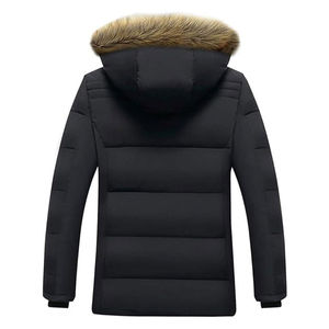 Veste parka matelassée réversible pour homme, décontractée, d'hiver, écologique, à séchage rapide, respirante, imperméable, en coton, doublure en polaire, capuche - Product Image 3