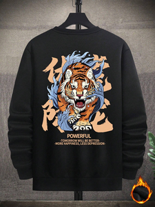 Sudadera de Forro Polar para Hombre al por Mayor, Sudaderas Oversize con Cuello Redondo, Impresión de Logotipo Personalizado, Sudaderas Lisas sin Estampado - Product Image 2