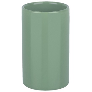 Portaspazzolino in gres Spirella modello 'Tube' verde 7 x 11,5 cm - Product Image 1