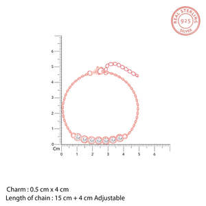 <b>Rose</b> <b>Gold</b> Crystal Bubble <b>Bracelet</b> Elegant <b>Bangles</b> for Women - Product Image 5