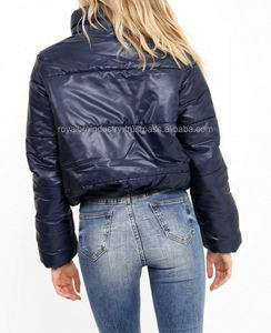 Blousons courts à logo personnalisé pour femmes blousons rembourrés blouson à bulles Parkas en duvet d'extérieur pour la saison d'hiver - Product Image 3