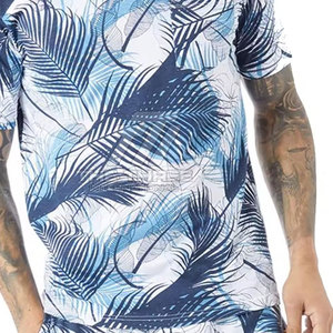 Conjunto de Pantalones Cortos Deportivos de Verano para Hombre, con Logotipo Personalizado, Transpirables, Estampados, de Dos Piezas, 100% Algodón de Alta Calidad, Más Vendidos - Product Image 5