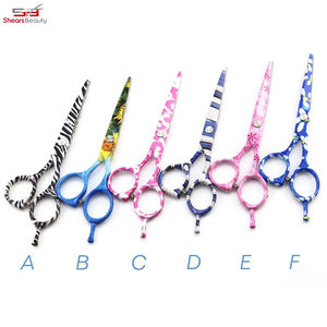 Personalizado impreso mejor acero inoxidable hecho a mano peluquería tijeras tipo de belleza instrumento de corte de pelo - Product Image 2