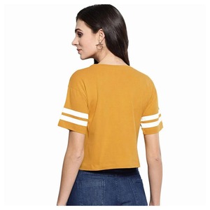 Camisetas Cortas Ecológicas Vintage para Mujer, de Manga Corta, Cuello Redondo, Personalizadas, de Algodón, Jersey, Felpa, Secado Rápido - Product Image 3