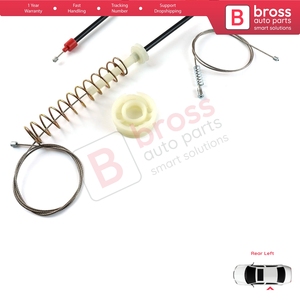 ชุดซ่อมมอเตอร์กระจกหน้าต่าง BWR5380 ประตูหลังซ้าย สำหรับรถยนต์ซีรีส์ 5 E39 ปี 04/1999-2004 แบบ 4/5 ประตู รุ่นปรับโฉม 51358252429 - Product Image 2