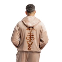 Survêtement en velours imprimé OEM 2 en 1, 100% coton, écologique, délavé à l'acide, respirant, coupe-vent, couleur unie, pour homme, personnalisé, style football et streetwear