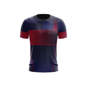 Camiseta deportiva con estampado de sublimación de poliéster de alta calidad, camiseta de sublimación de tinte de poliéster 100, camiseta de manga corta - Product Image 2