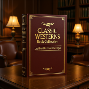 <span class=keywords><strong>Collezione</strong></span> di <span class=keywords><strong>Libri</strong></span> Western Classici Rilegati in Pelle e Cartacei 1684120977 - Product Image 2