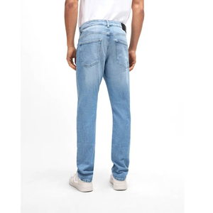 Nouveau jean droit pour homme de haute qualité, denim délavé, rivets, 100% coton respirant, personnalisation en gros, toutes les couleurs - Product Image 4