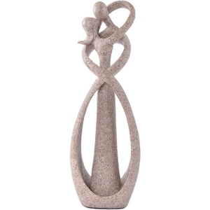 Cream Color Romantic <b>Couple</b> Sculpture Decorative <b>Ornaments</b> Modern Home Decor Accent in Wholesale Price - Product Image 1