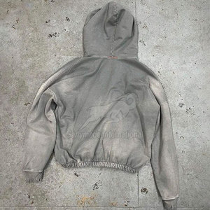 Stylish Fashionable <b>Pullover</b> <b>Men</b> Distress Hoodies 2025 Custom Made Latest Design <b>Men</b> Distress Hoodies For Adult - Product Image 3