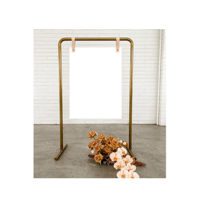 Último diseño Soporte de boda de bienvenida de metal de color oro rosa Soporte de bienvenida de forma personalizada de la más alta calidad a granel - Product Image 3