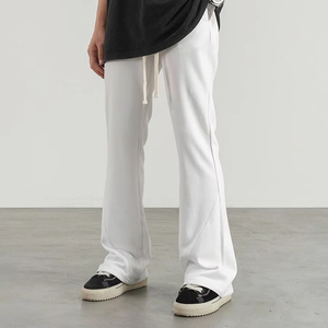 กางเกงวอร์มขายดี ทรงหลวม ใส่ได้ทั้งชายและหญิง ขากว้าง ผ้าล้างสี สไตล์จ็อกเกอร์ ใส่สบาย ระบายอากาศ เหมาะสำหรับออกกำลังกาย - Product Image 1