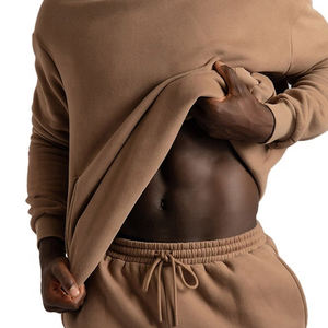 Fabricant personnalisé Ensemble deux pièces Sweatshirt à capuche et sweat-shirt surdimensionnés en polaire Ensemble de jogging pour hommes Survêtements - Product Image 6