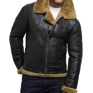 Vêtements pour hommes Manches longues Poches Fermeture éclair Veste coupe-vent Automne Hiver Faux cuir Moto Casual Vestes en PU pour hommes - Product Image 2