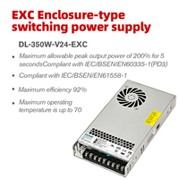 Fuente de Alimentación Conmutada Encapsulada de Alta Eficiencia Serie DONE EXC 35W-600W 12V 24V 36V 48V para Iluminación LED y Gabinetes de Control CCTV