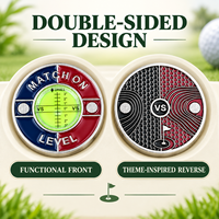 Niveau à bulle portable 40 mm pour lecteur de green de golf personnalisé, aide au putting pour cadeaux de club, événements et promotion de marque