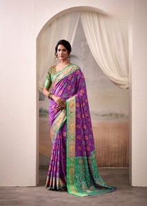 Saree Modal de algodón suave de primera calidad con estampado floral perfecto para todos los eventos - Product Image 6