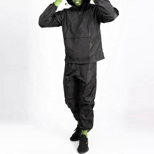 Nouvel arrivage de survêtement de fitness pour hommes survêtement à capuche avec fermeture éclair et pantalon deux pièces survêtements en nylon veste coupe-vent survêtements - Product Image 5