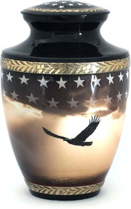 Urnas de latón para hombres y mujeres, urnas decorativas para cenizas de adultos, urnas de cremación, urnas hechas a mano, urnas funerarias - Product Image 2