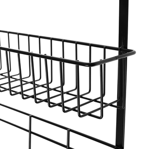 Factory Supplied Metal Over-the-<b>Door</b> 5-<b>Hook</b> Hanger with Clothing Basket - Product Image 3