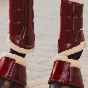 Botas de cepillado de caballos con absorción de impacto mejorada y protección completa de tendones, botas de montar personalizadas hechas en Pakistán - Product Image 3