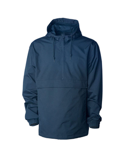 Chaquetas Anorak cortavientos de estilo callejero para mujer con cuello levantado de poliéster negro personalizado impermeables - Product Image 6