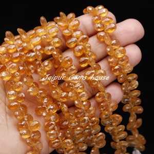 ลูกปัดพลอยสีเหลืองธรรมชาติสำหรับใส่เครื่องประดับ - Product Image 4