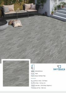 Carreaux de porcelaine extérieurs de luxe environnementaux écologiques de planches de plancher de conception de tuile grise de 600x600mm - Product Image 3