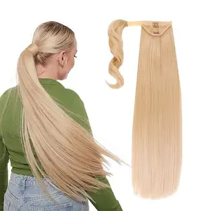 Lumiere quấn xung quanh #613 thẳng đuôi ngựa phần mở rộng tóc con người Clip Ins màu tóc tóc con người Việt Nam