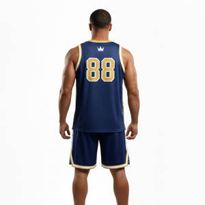 Nuevo Conjunto de Uniforme de Baloncesto de Moda, Pantalones Cortos 100% Poliéster Antibacterianos de Alta Calidad Reversibles para Verano - Product Image 3